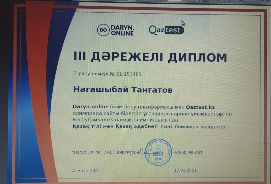 Жетістіктер